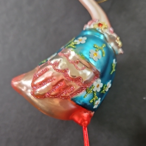 Glass Flamingo Bird Ornament - Picture 3 of 5